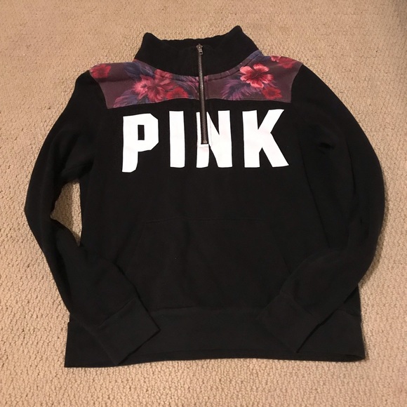 PINK Victoria's Secret Tops - Victoria Secret Pink Quater Zip